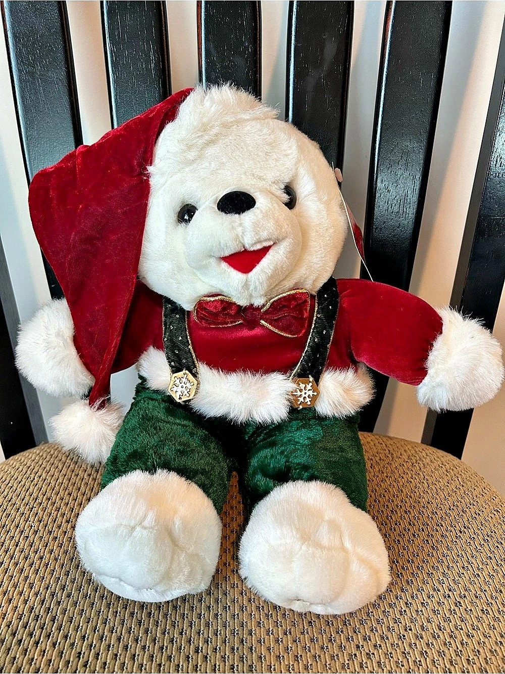 Dan Dee Snowflake Friends Christmas Bear Red & Green
